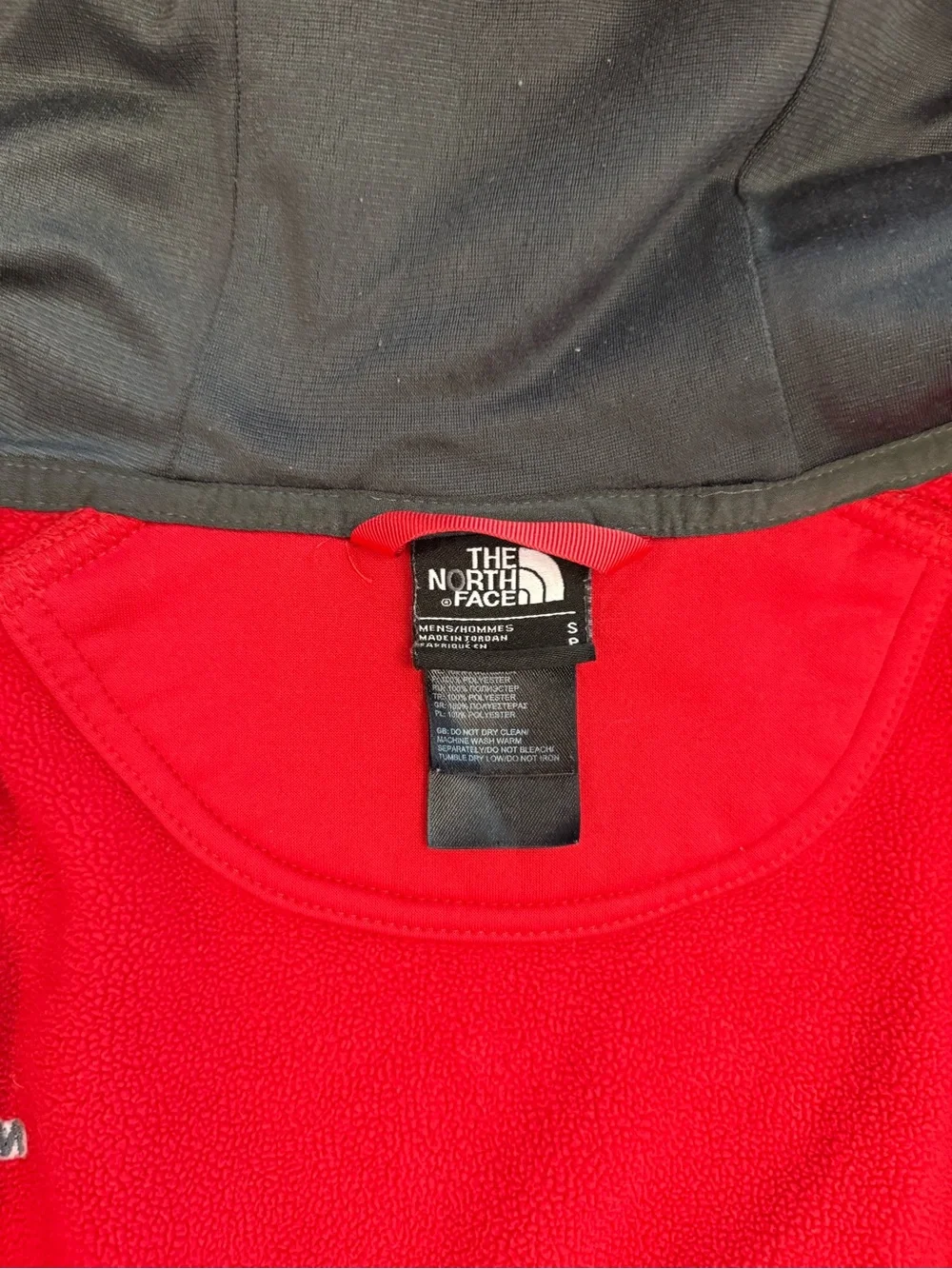 The North Face Red Full Zip Fleece Men’s Size: Small Fleece Jacket